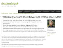 Tablet Screenshot of creativeconsult.de